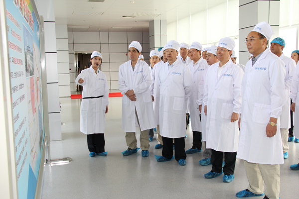 河南省药监局一行到PA视讯·(中国区)真人官方网站制药参观指导
